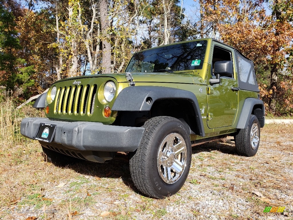 2008 Wrangler X 4x4 - Jeep Green Metallic / Dark Khaki/Medium Khaki photo #1