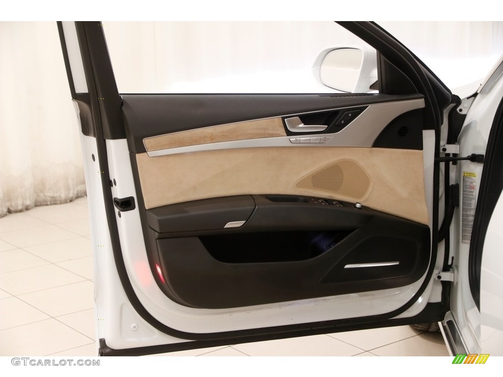 2013 A8 3.0T quattro - Ibis White / Velvet Beige photo #4
