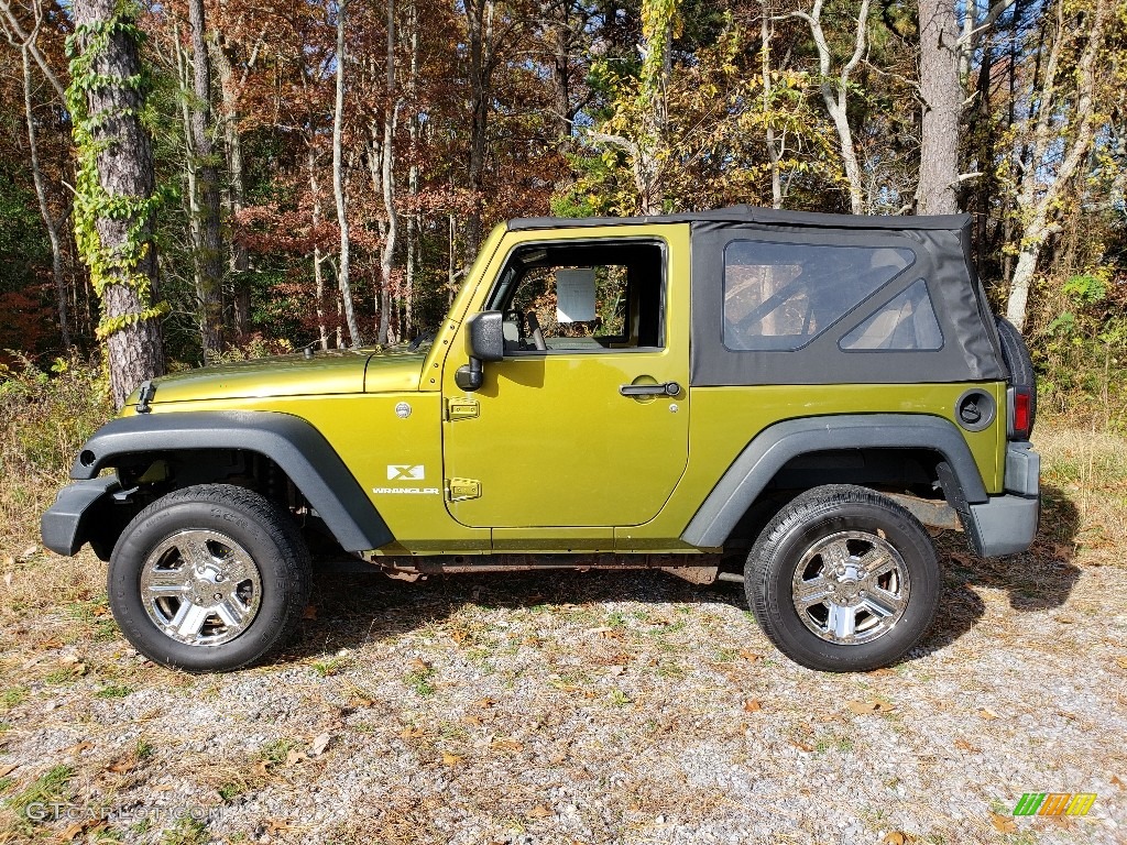 2008 Wrangler X 4x4 - Jeep Green Metallic / Dark Khaki/Medium Khaki photo #2