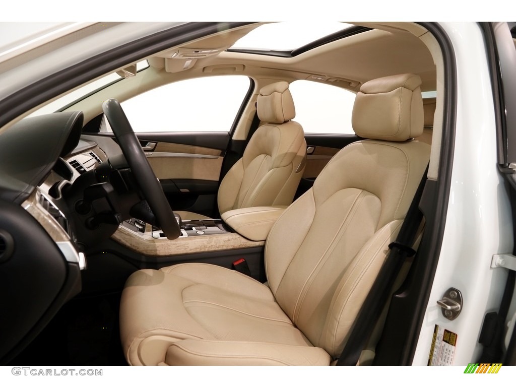 2013 A8 3.0T quattro - Ibis White / Velvet Beige photo #6