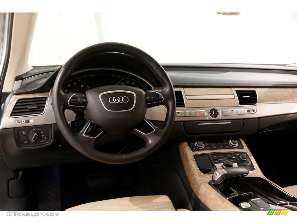 2013 A8 3.0T quattro - Ibis White / Velvet Beige photo #7