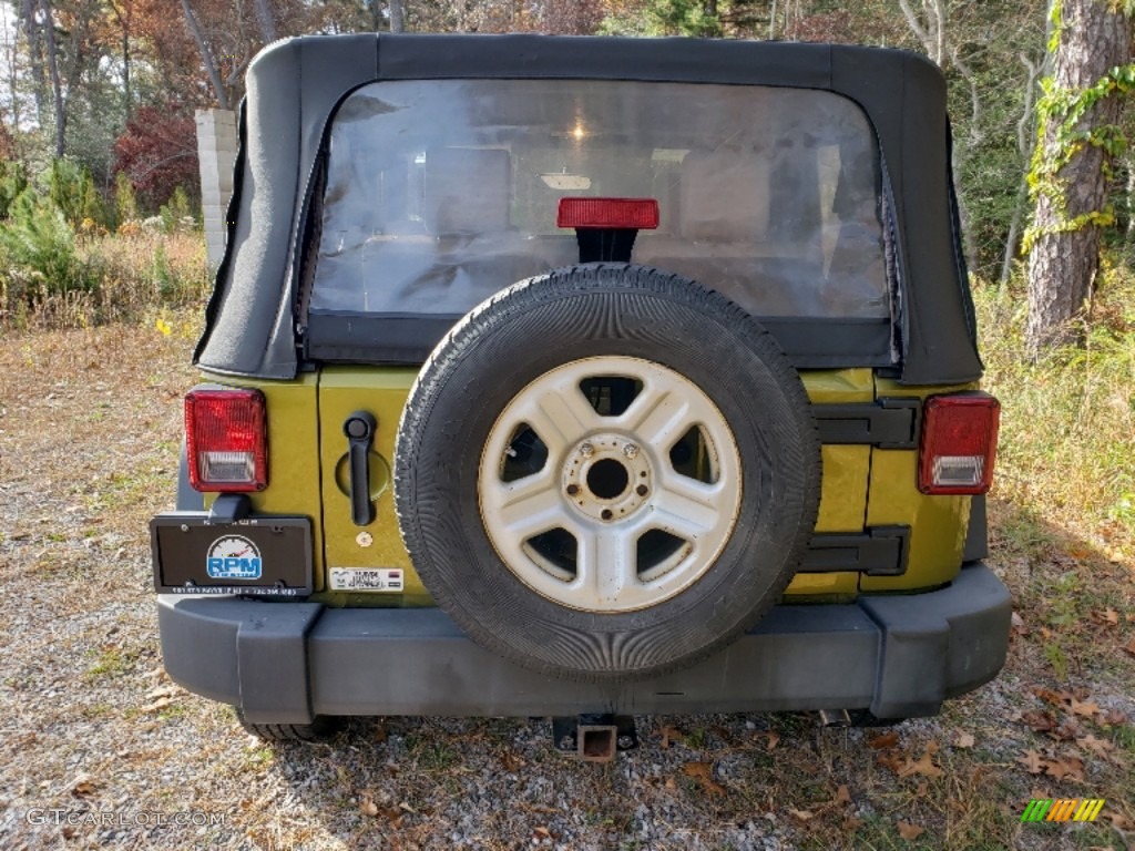 2008 Wrangler X 4x4 - Jeep Green Metallic / Dark Khaki/Medium Khaki photo #4