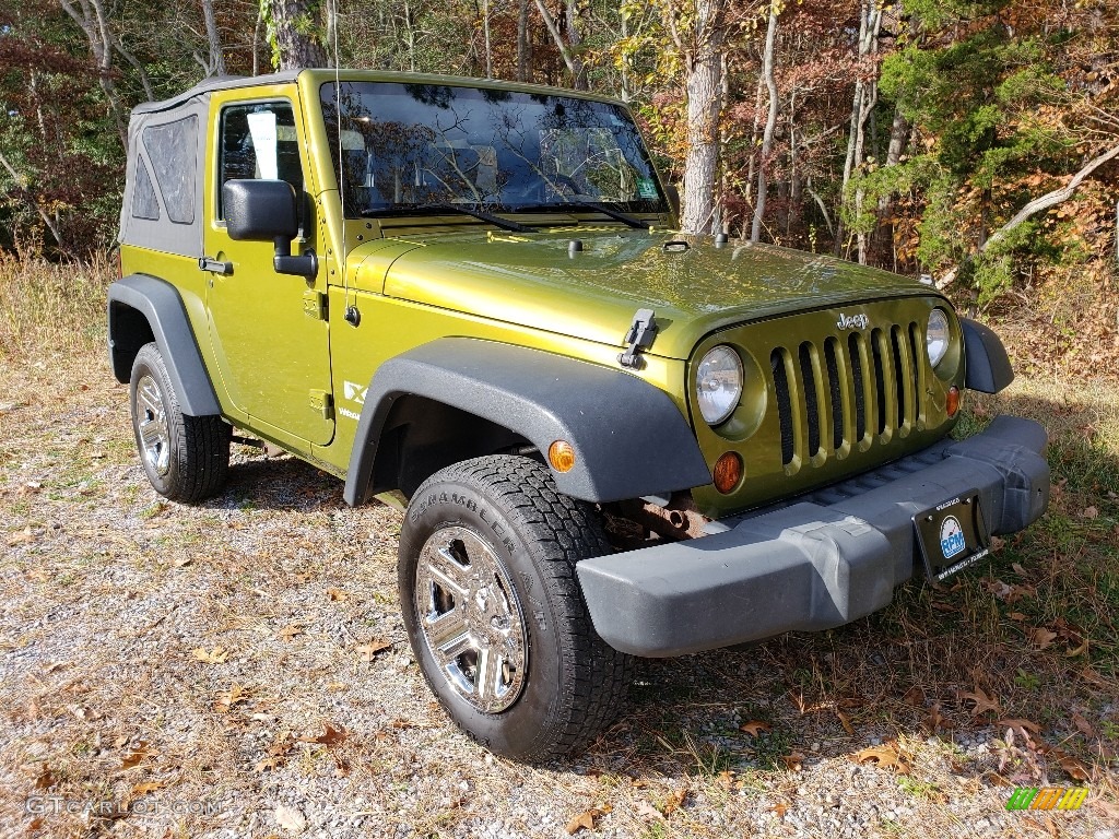 2008 Wrangler X 4x4 - Jeep Green Metallic / Dark Khaki/Medium Khaki photo #7