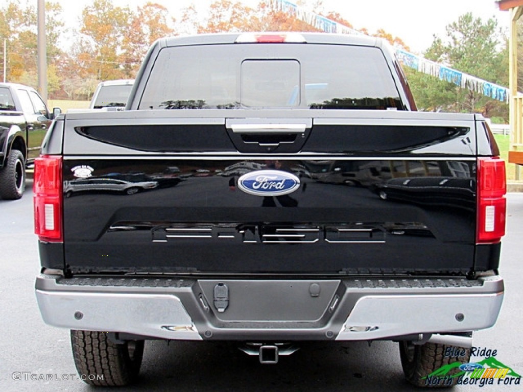 2018 F150 Lariat SuperCrew 4x4 - Shadow Black / Light Camel photo #4