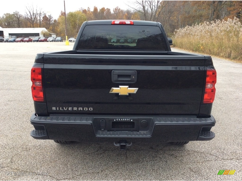 2018 Silverado 1500 Custom Crew Cab 4x4 - Black / Dark Ash/Jet Black photo #5