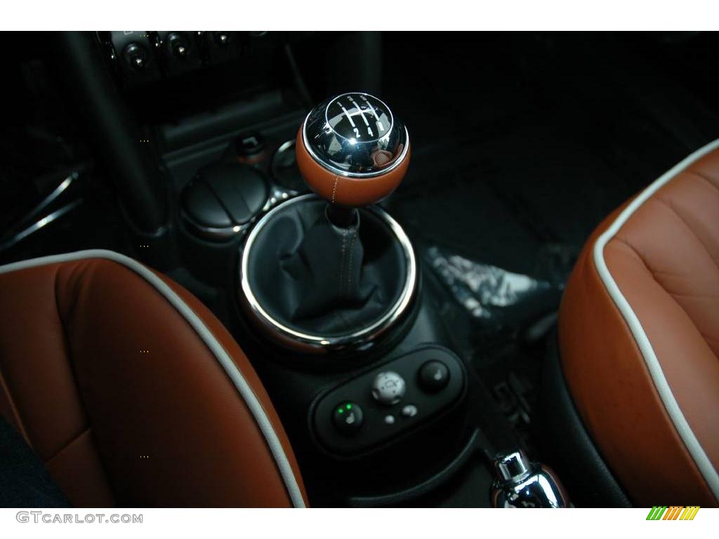 2008 Cooper Convertible Sidewalk Edition - White Silver Metallic / Malt Brown English Leather photo #18