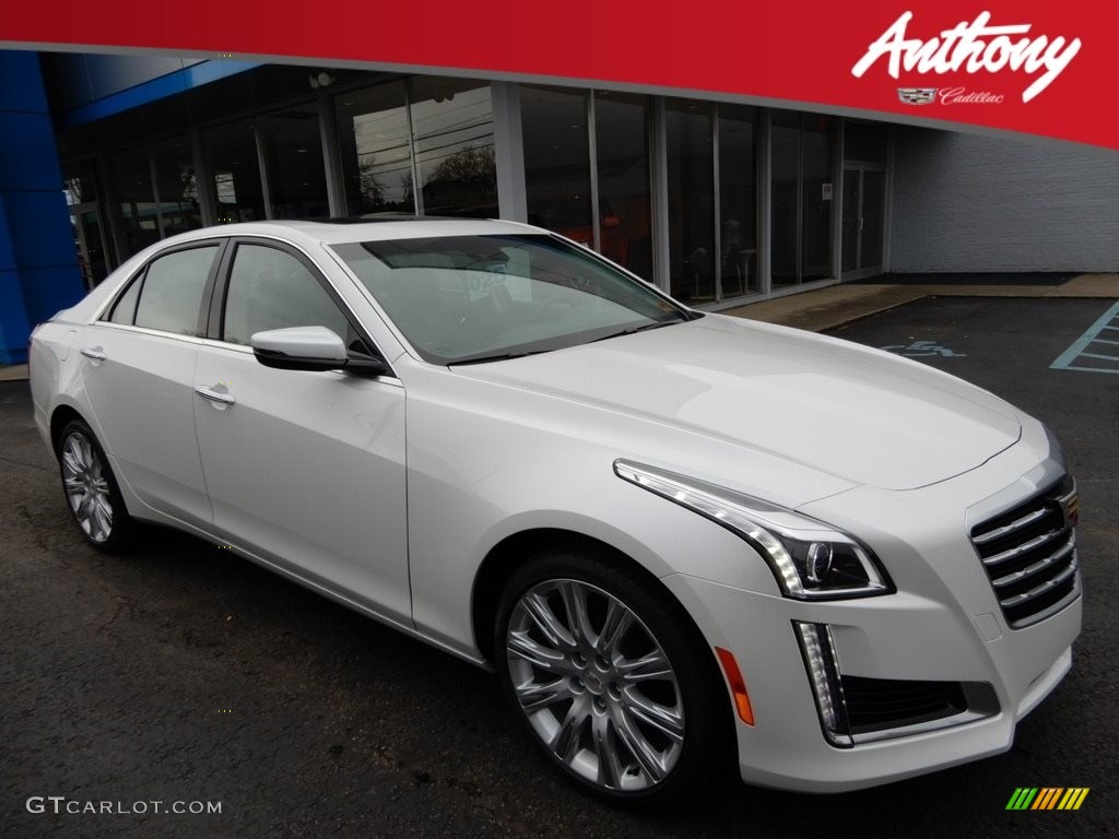 Crystal White Tricoat Cadillac CTS