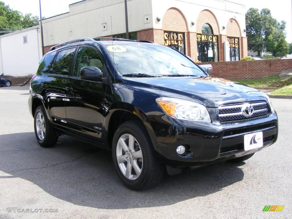 2008 RAV4 Limited 4WD - Black / Ash photo #2