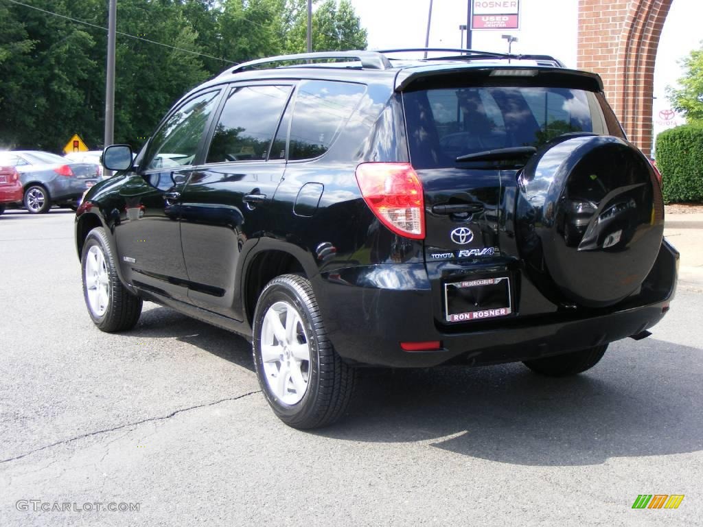 2008 RAV4 Limited 4WD - Black / Ash photo #4