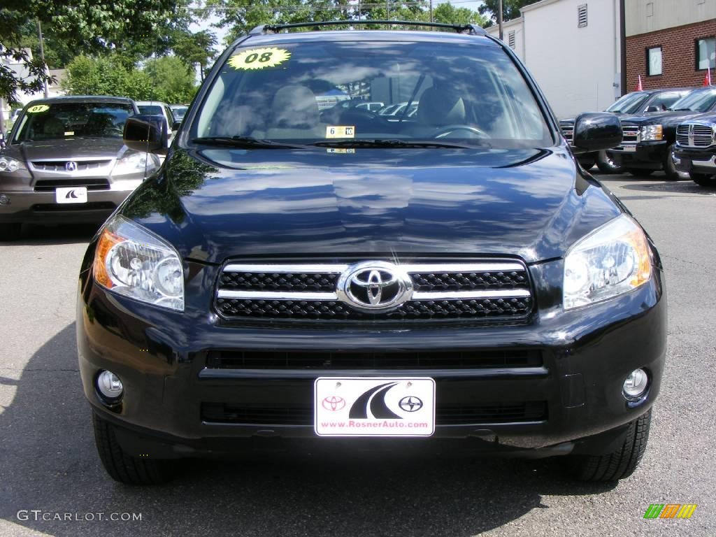 2008 RAV4 Limited 4WD - Black / Ash photo #16