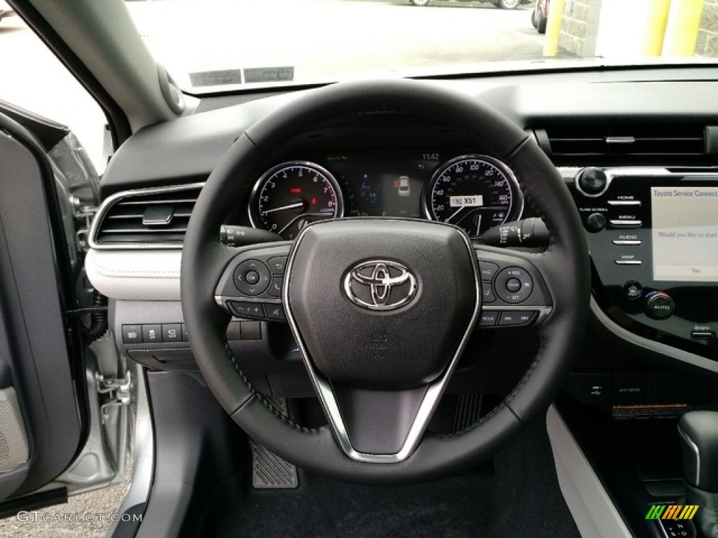 2019 Toyota Camry XLE Ash Steering Wheel Photo #130358123