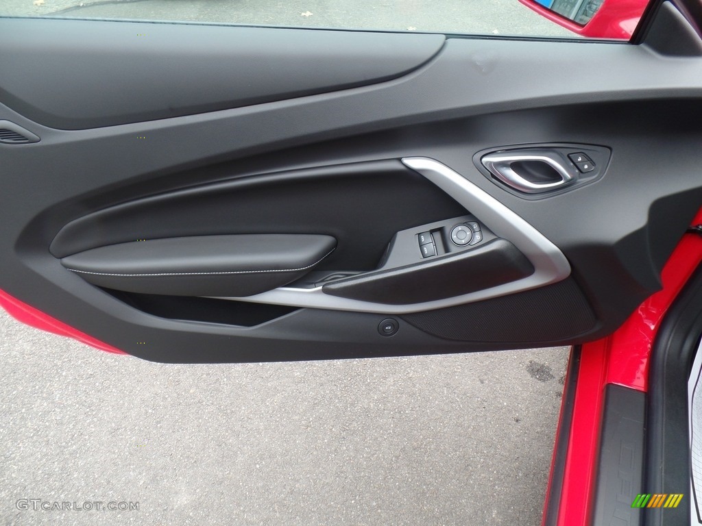 2018 Chevrolet Camaro SS Coupe Jet Black Door Panel Photo #130359506