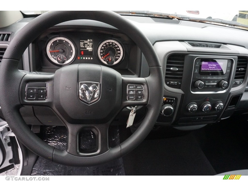 2019 1500 Classic Tradesman Quad Cab - Bright White / Black/Diesel Gray photo #5