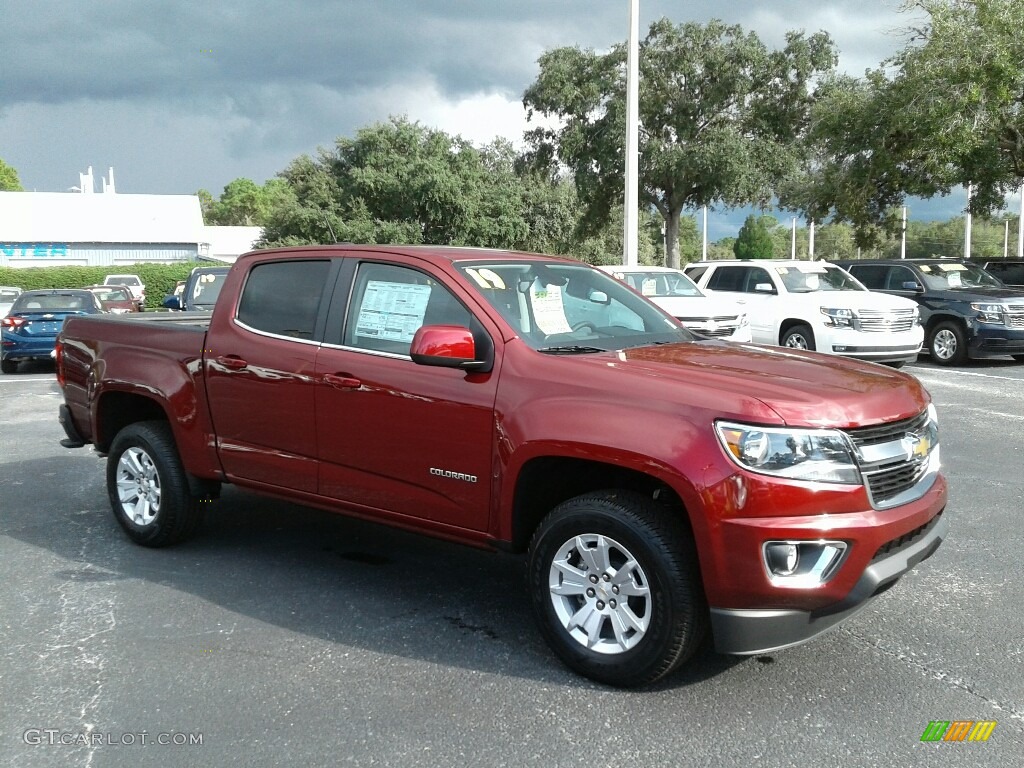 2019 Colorado LT Crew Cab - Cajun Red Tintcoat / Jet Black photo #7