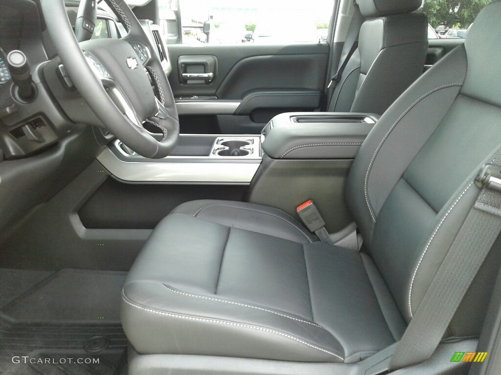 Jet Black Interior 2019 Chevrolet Silverado 2500HD LTZ Crew Cab 4WD Photo #130364714