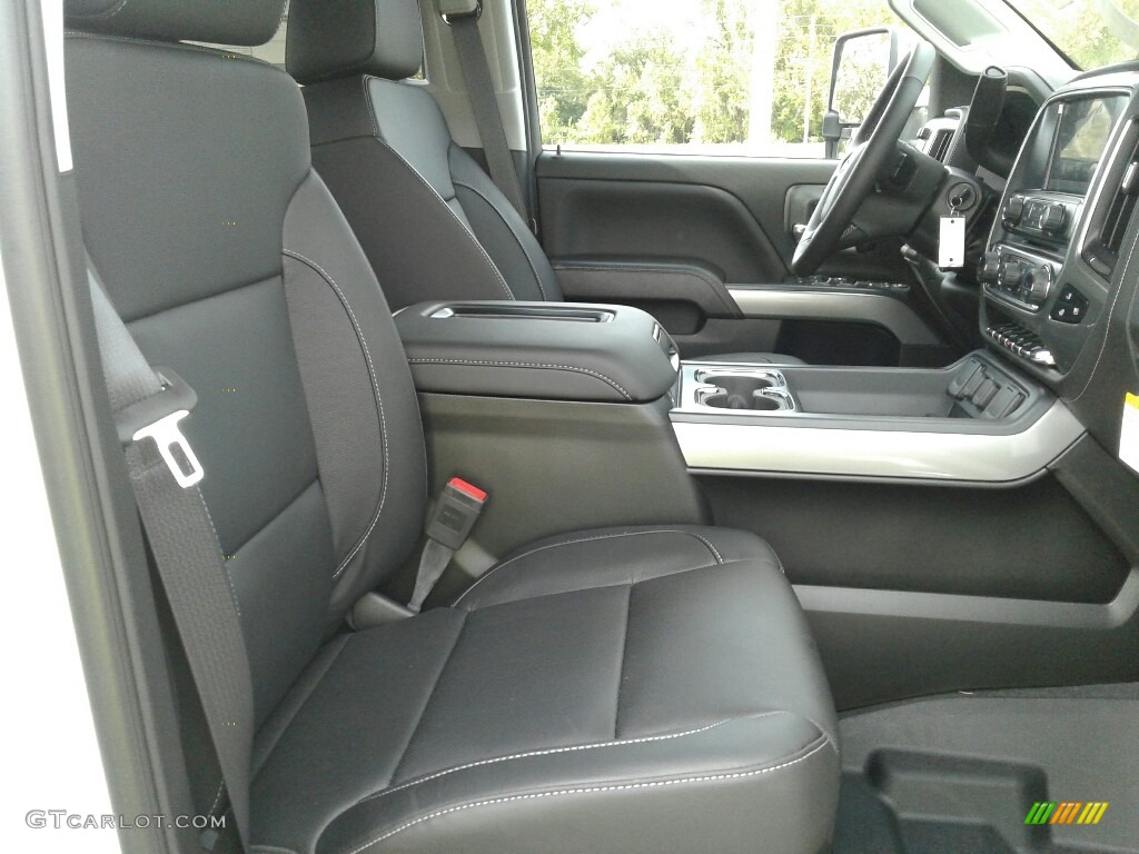 Jet Black Interior 2019 Chevrolet Silverado 2500HD LTZ Crew Cab 4WD Photo #130364774