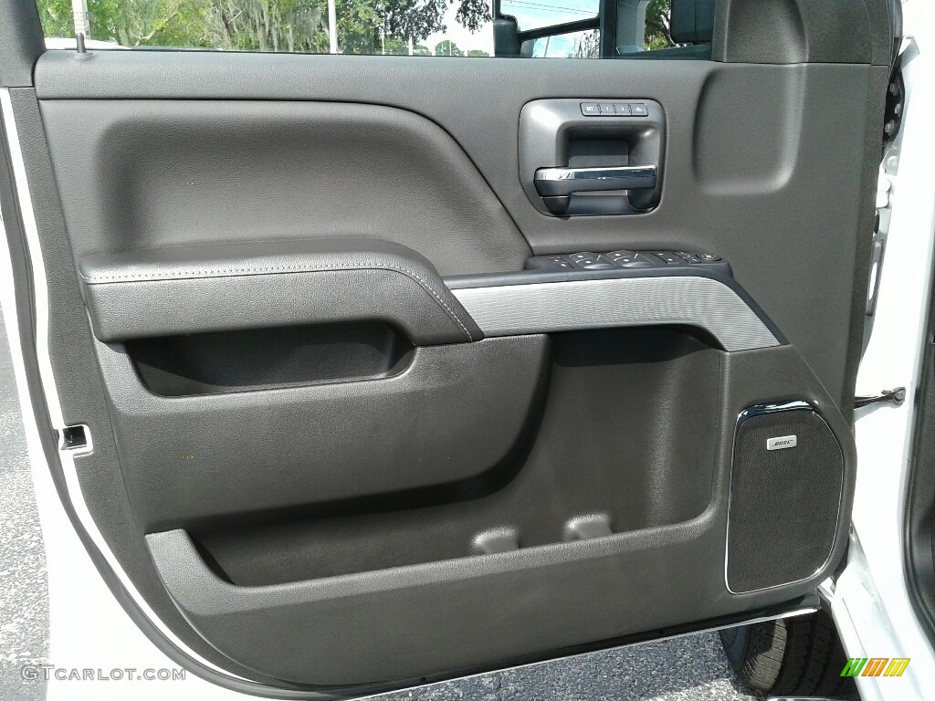 2019 Chevrolet Silverado 2500HD LTZ Crew Cab 4WD Jet Black Door Panel Photo #130364876