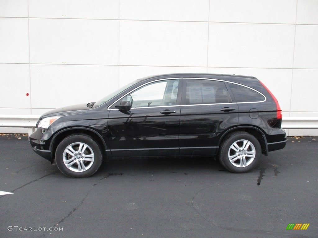 2010 CR-V EX AWD - Crystal Black Pearl / Black photo #2