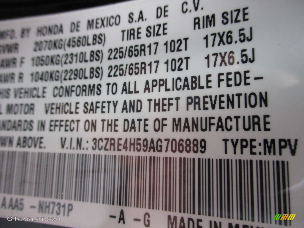 2010 CR-V EX AWD - Crystal Black Pearl / Black photo #19