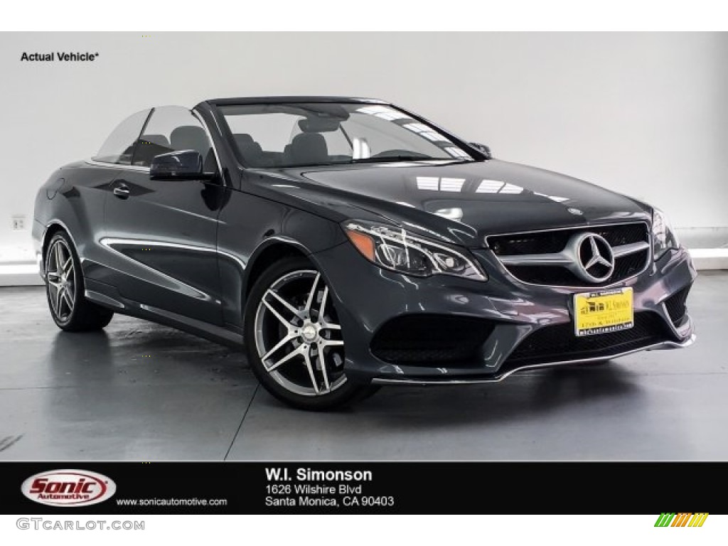 2016 E 400 Cabriolet - Steel Grey Metallic / Black photo #1