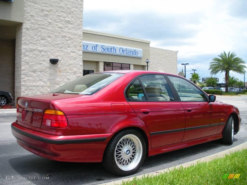 2000 5 Series 528i Sedan - Siena Red Metallic / Sand photo #6