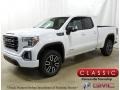 2019 Summit White GMC Sierra 1500 AT4 Double Cab 4WD  photo #1