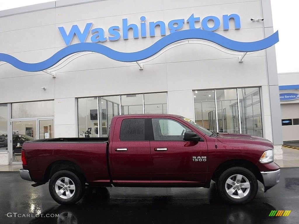 2018 1500 SLT Quad Cab 4x4 - Delmonico Red Pearl / Black/Diesel Gray photo #2