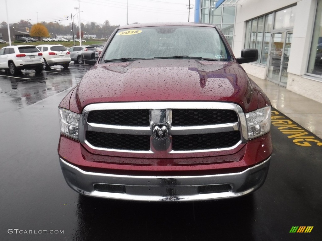 2018 1500 SLT Quad Cab 4x4 - Delmonico Red Pearl / Black/Diesel Gray photo #4
