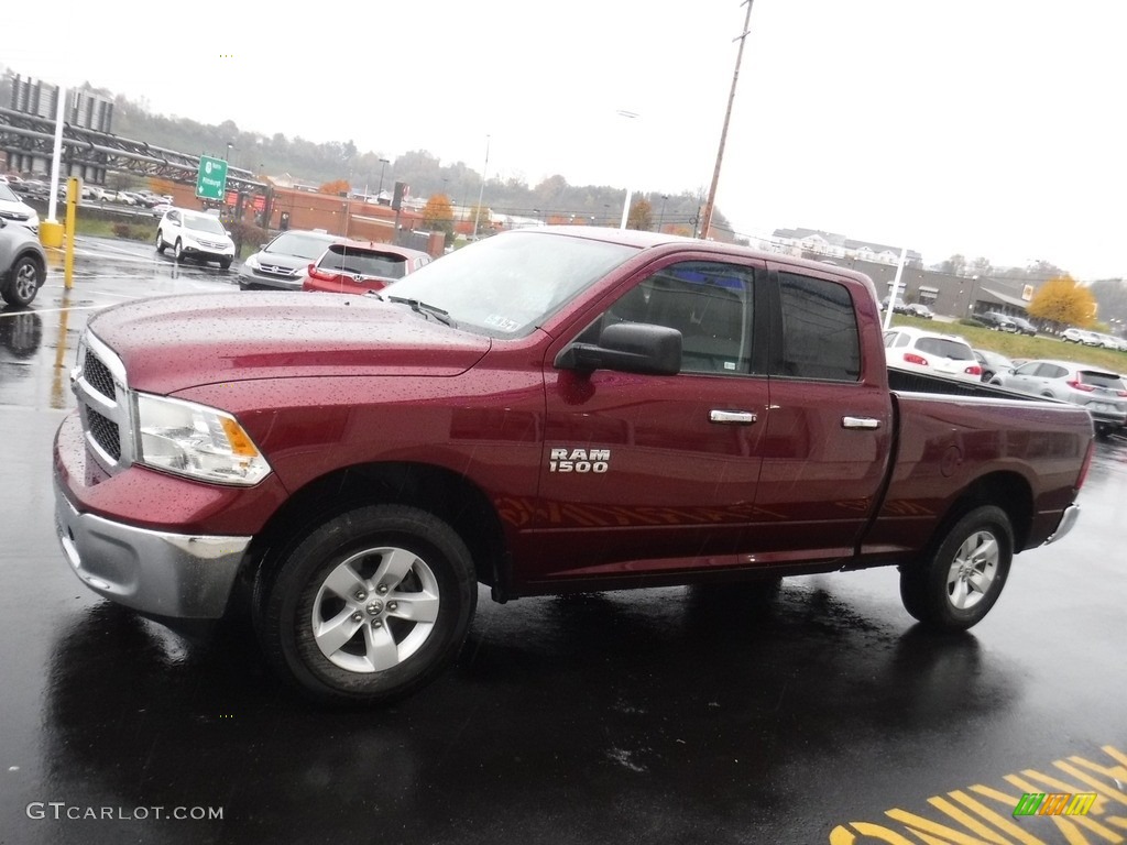 2018 1500 SLT Quad Cab 4x4 - Delmonico Red Pearl / Black/Diesel Gray photo #6