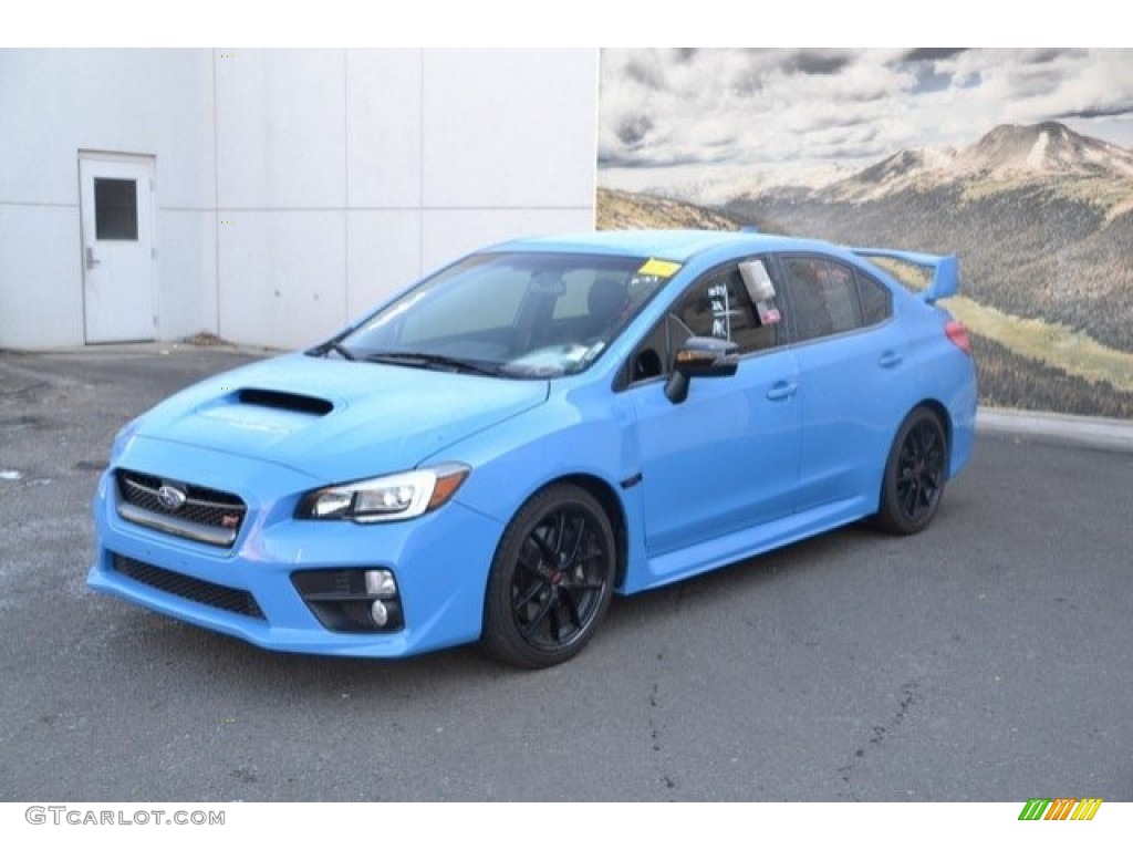 2016 WRX STI HyperBlue Limited Edition - Hyper Blue / Carbon Black/Hyper Blue photo #2