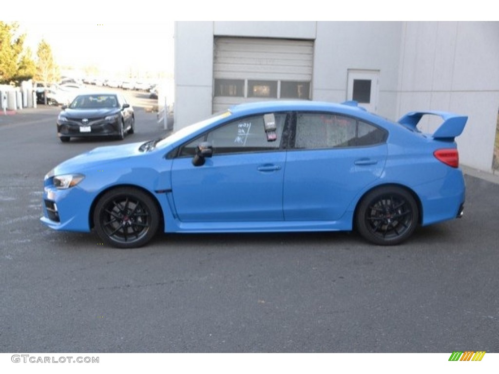2016 WRX STI HyperBlue Limited Edition - Hyper Blue / Carbon Black/Hyper Blue photo #3