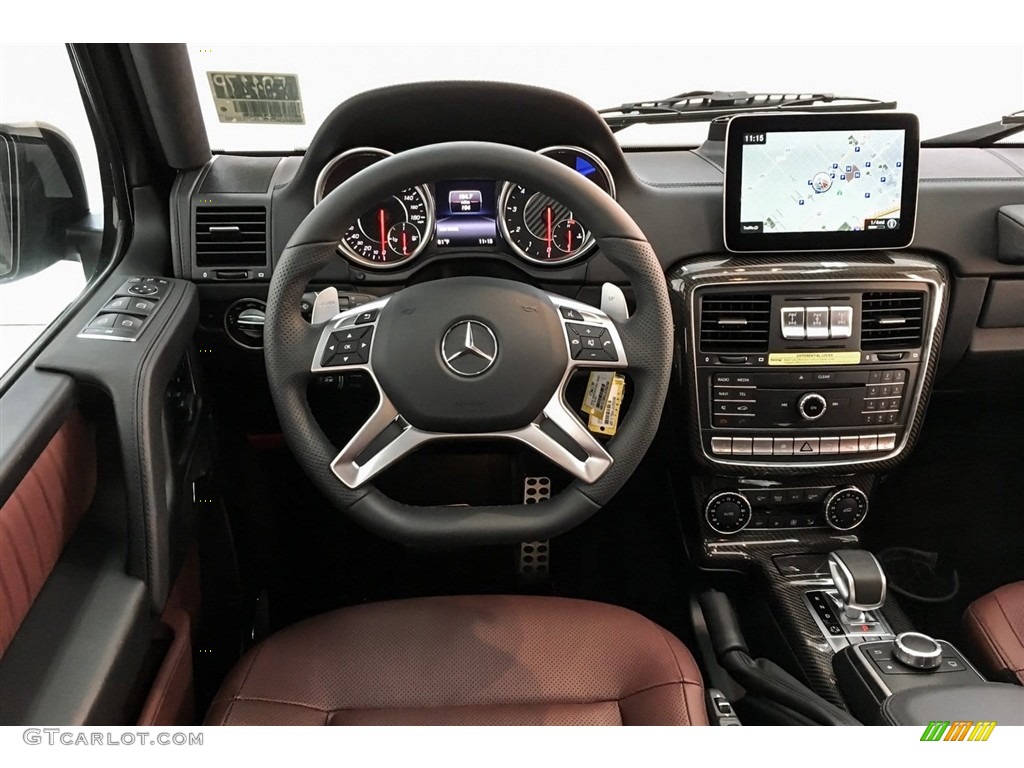 2018 Mercedes-Benz G 63 AMG designo Mystic Red Dashboard Photo #130372437