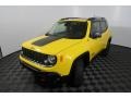 2017 Solar Yellow Jeep Renegade Trailhawk 4x4  photo #7