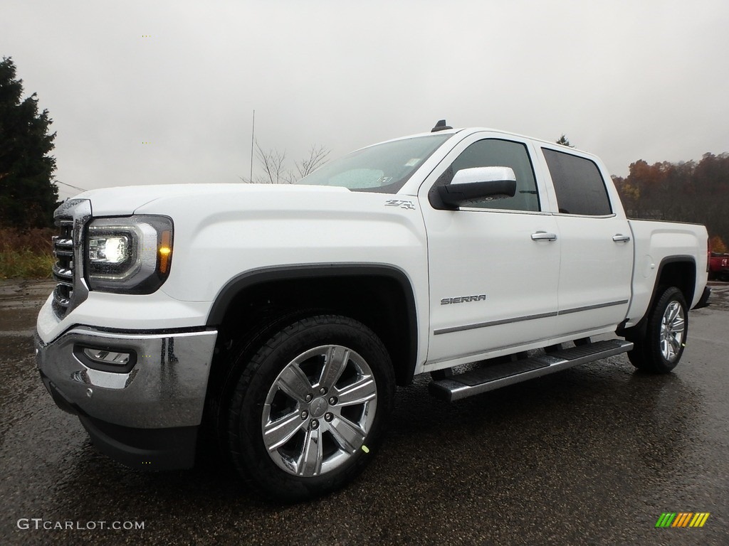 2018 Sierra 1500 SLT Crew Cab 4WD - Summit White / Jet Black photo #1