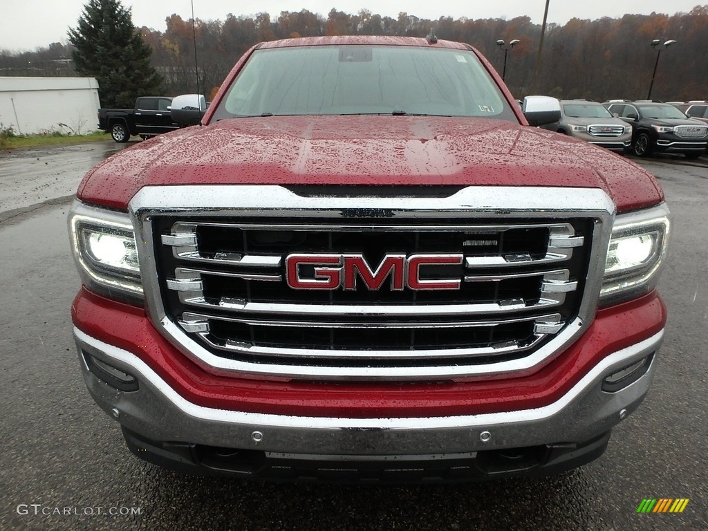 2018 Sierra 1500 SLT Crew Cab 4WD - Red Quartz Tintcoat / Cocoa/­Dune photo #2