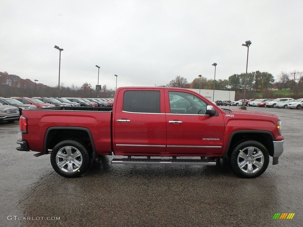 2018 Sierra 1500 SLT Crew Cab 4WD - Red Quartz Tintcoat / Cocoa/­Dune photo #4