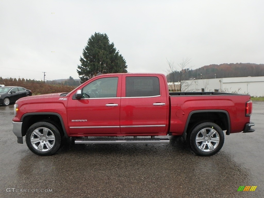 2018 Sierra 1500 SLT Crew Cab 4WD - Red Quartz Tintcoat / Cocoa/­Dune photo #8