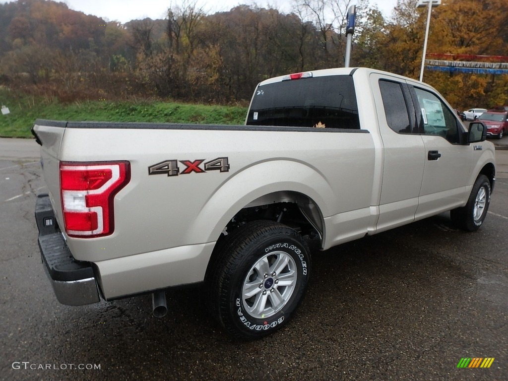 2018 F150 XLT SuperCab 4x4 - White Gold / Light Camel photo #2