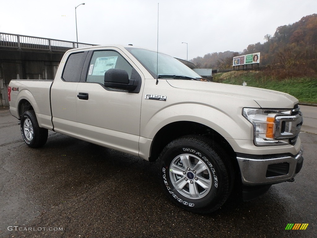 White Gold 2018 Ford F150 XLT SuperCab 4x4 Exterior Photo #130377639