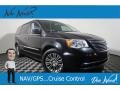 Brilliant Black Crystal Pearl 2015 Chrysler Town & Country Touring-L