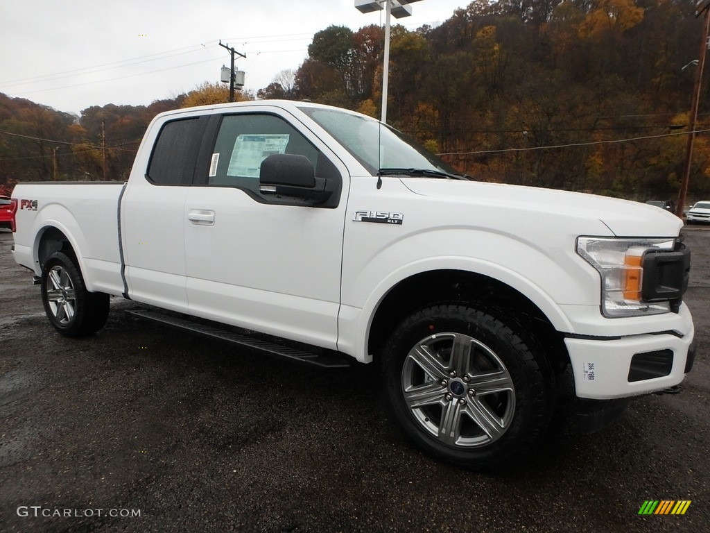 2018 F150 XLT SuperCab 4x4 - Oxford White / Black photo #8