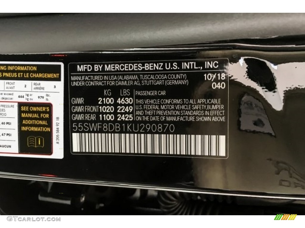 2019 C 300 Sedan - Black / Black photo #11