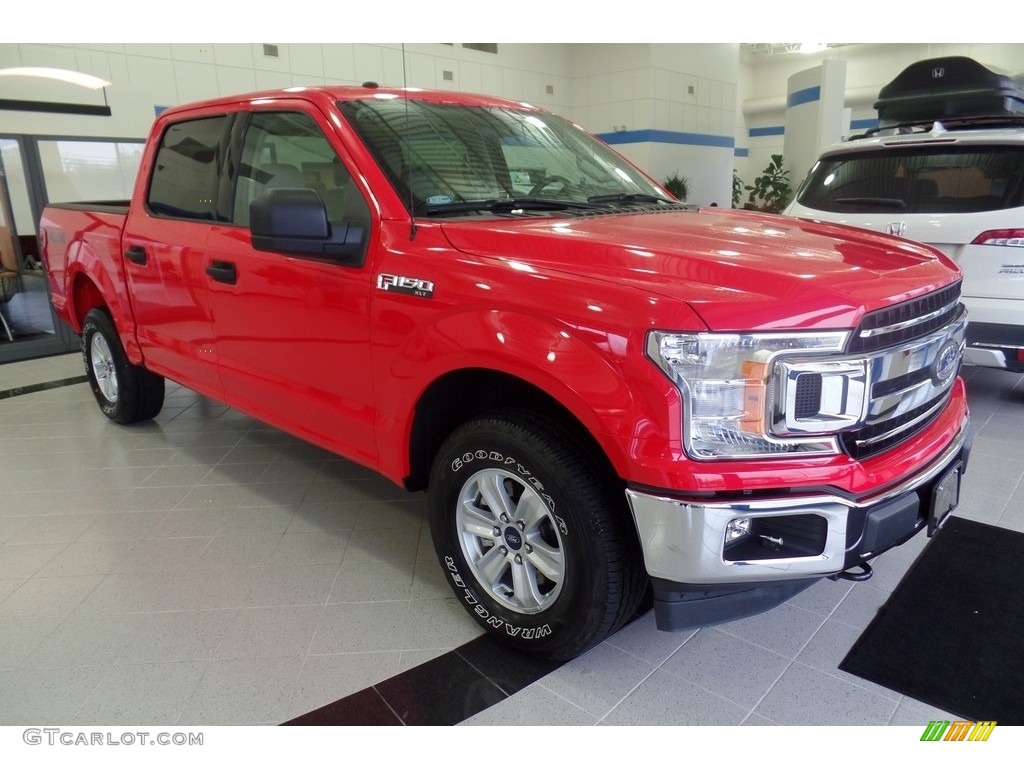Race Red 2018 Ford F150 XLT SuperCrew 4x4 Exterior Photo #130380885