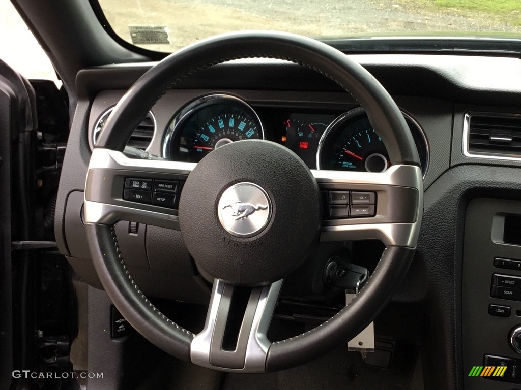 2014 Mustang V6 Premium Coupe - Black / Charcoal Black photo #16