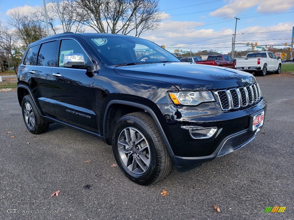 Diamond Black Crystal Pearl 2019 Jeep Grand Cherokee Limited 4x4 Exterior Photo #130384145