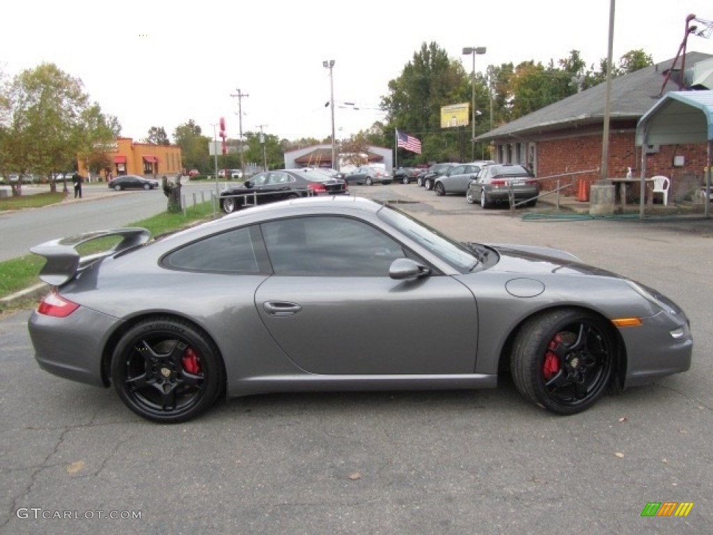 2008 911 Carrera S Coupe - Meteor Grey Metallic / Black photo #8