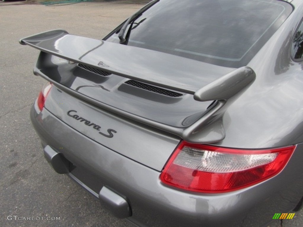 2008 911 Carrera S Coupe - Meteor Grey Metallic / Black photo #10