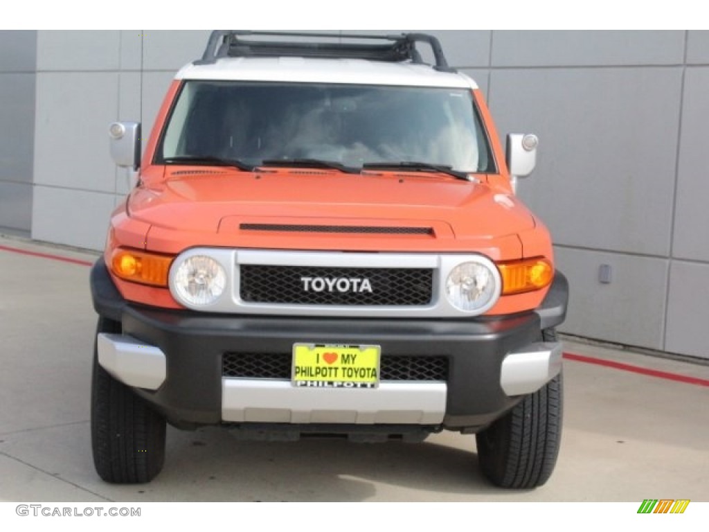 2014 FJ Cruiser 4WD - Magma Orange / Dark Charcoal photo #3