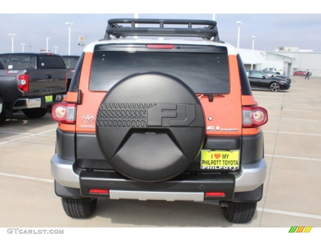 2014 FJ Cruiser 4WD - Magma Orange / Dark Charcoal photo #8
