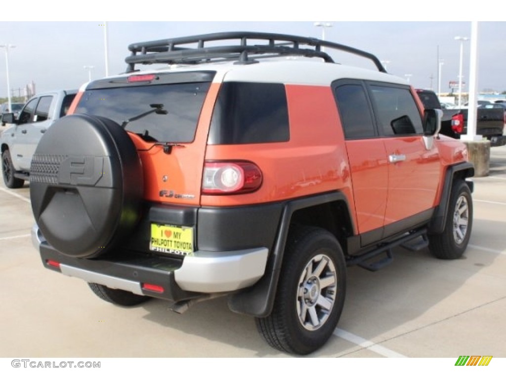 2014 FJ Cruiser 4WD - Magma Orange / Dark Charcoal photo #9